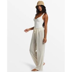 Billabong Largo Beach Pants women’s Cream Wide Leg‎ pants